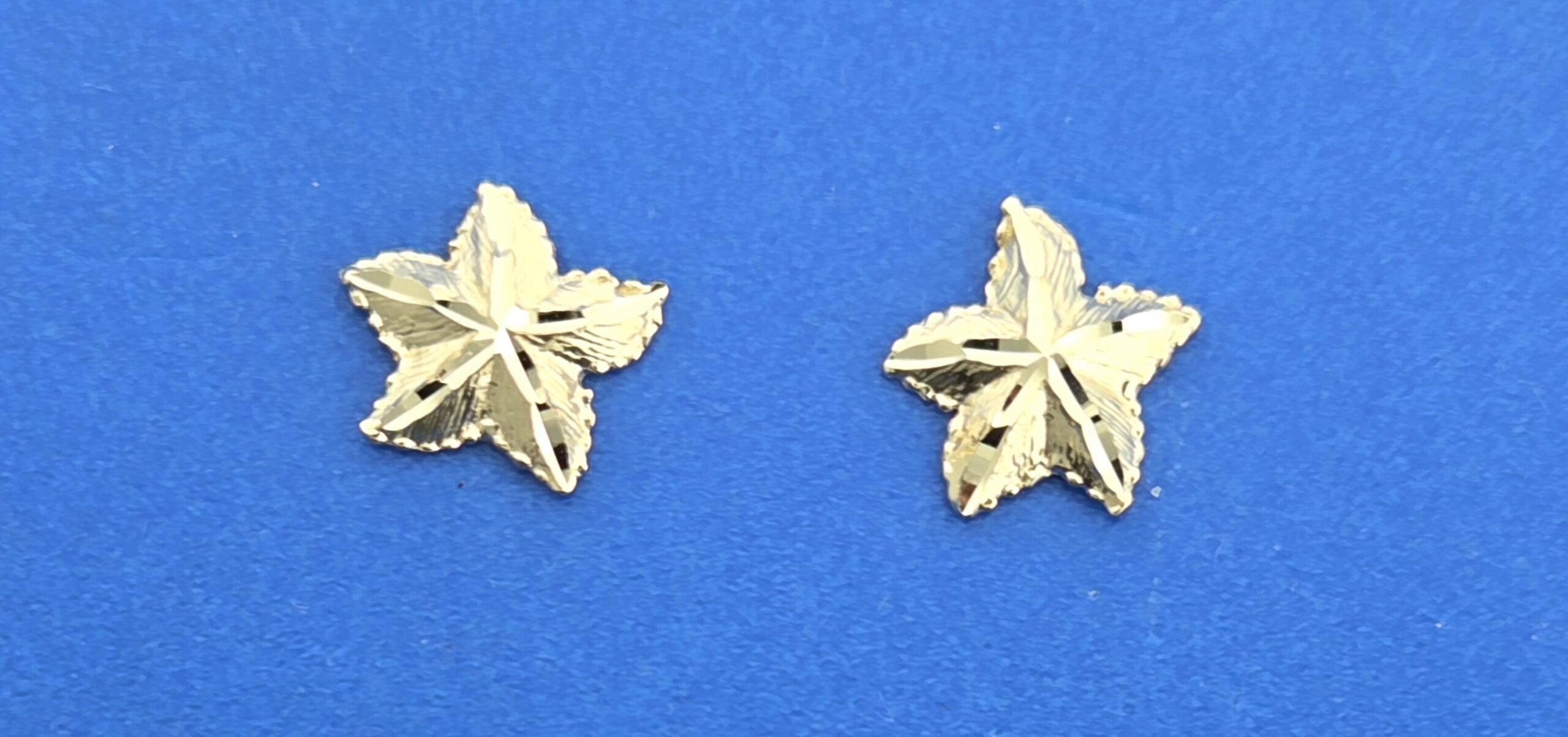 Starfish Post Earrings, 14K yellow Gold 4 Starfish Post Earrings, 14K yellow Gold - Image 4