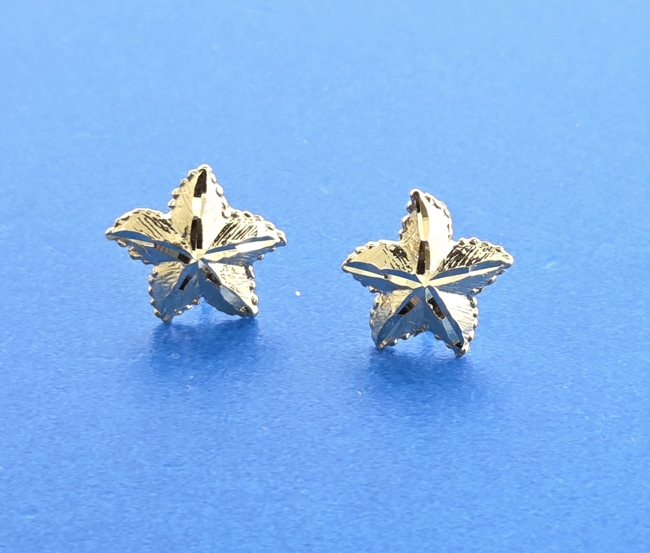 Starfish Post Earrings, 14K yellow Gold 7 Starfish Post Earrings, 14K yellow Gold - Image 7