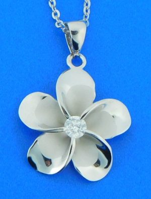 alamea sterling plumeria pendant