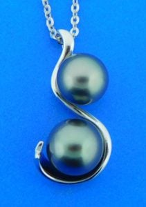 alamea tahitian pearl pendant,sterling