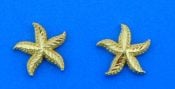 starfish post earring 14k