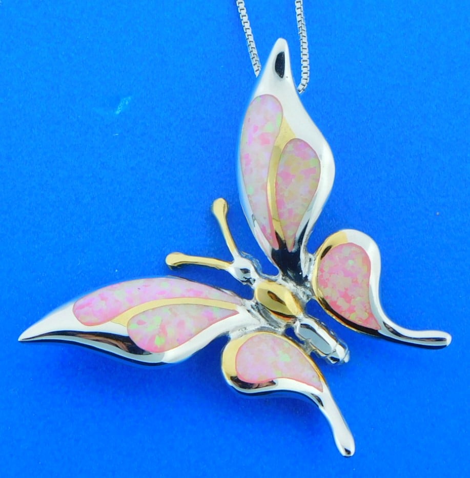 Au 79 Butterfly Opal Necklace - Yellow Gold | Garmentory