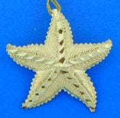 Starfish Pendant/Slide, 14K Yellow Gold