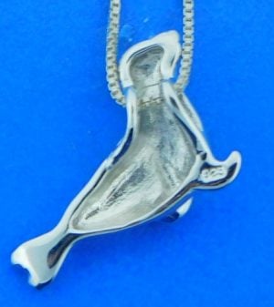 Sea Lion Pendant, Sterling Silver