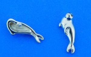 Sterling Silver Harbor Seal Earrings