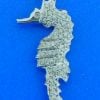 Seahorse Diamond Pendant, 14K White Gold