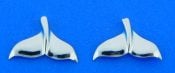 Alamea Whale Tail/Fluke Post Earrings, Sterling Silver