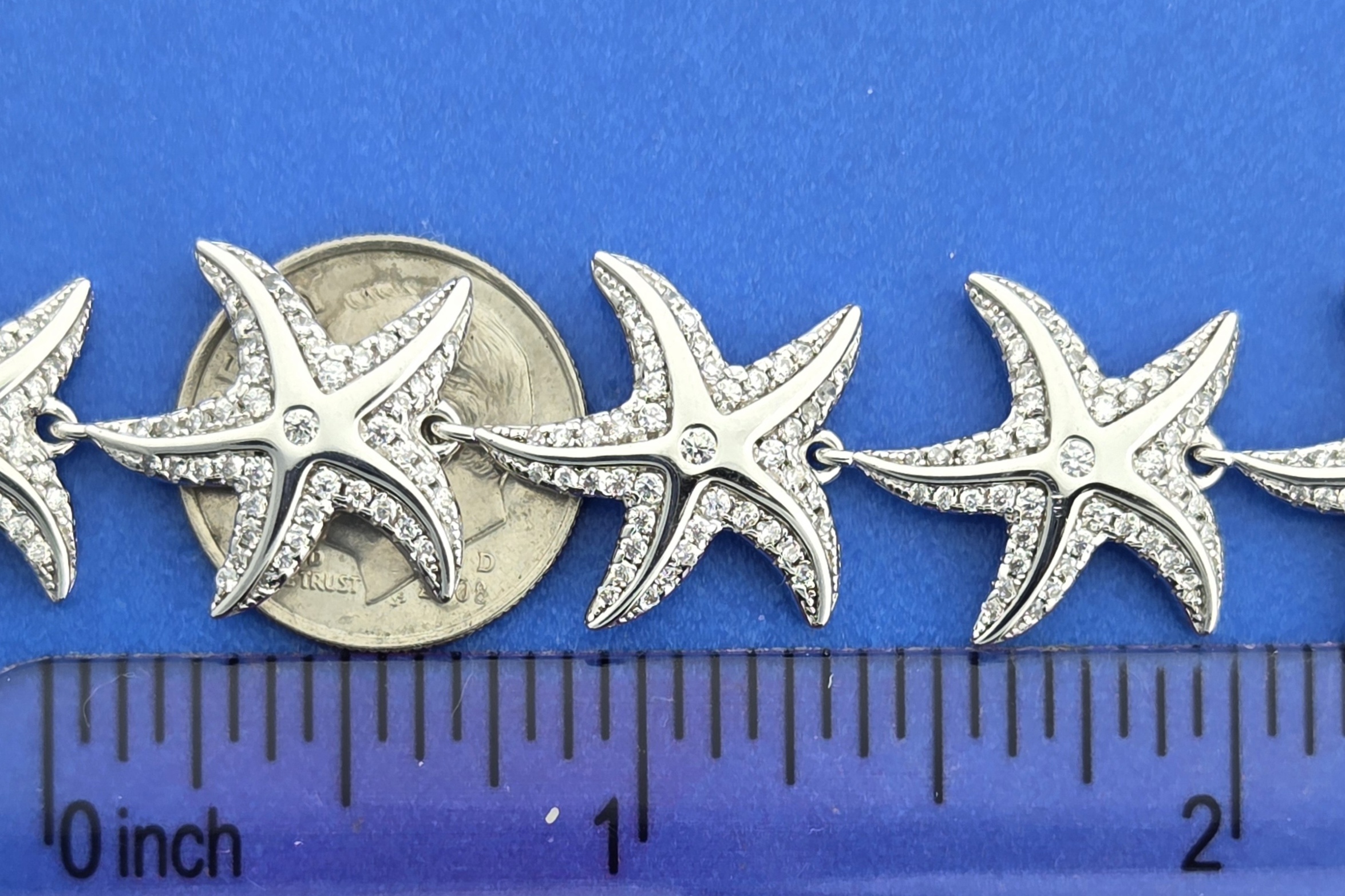 Alamea Starfish Bracelet, Sterling Silver 6 Alamea Starfish Bracelet, Sterling Silver - Image 6