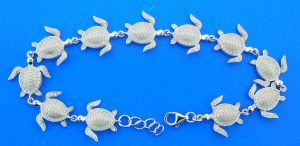 Alamea Sea Turtle Bracelet, Sterling Silver