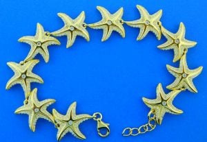 Alamea Starfish Bracelet, Sterling Silver & Gold Plated