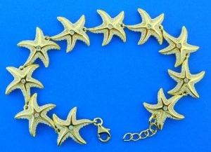 Alamea Starfish Bracelet, Sterling Silver & Gold Plated