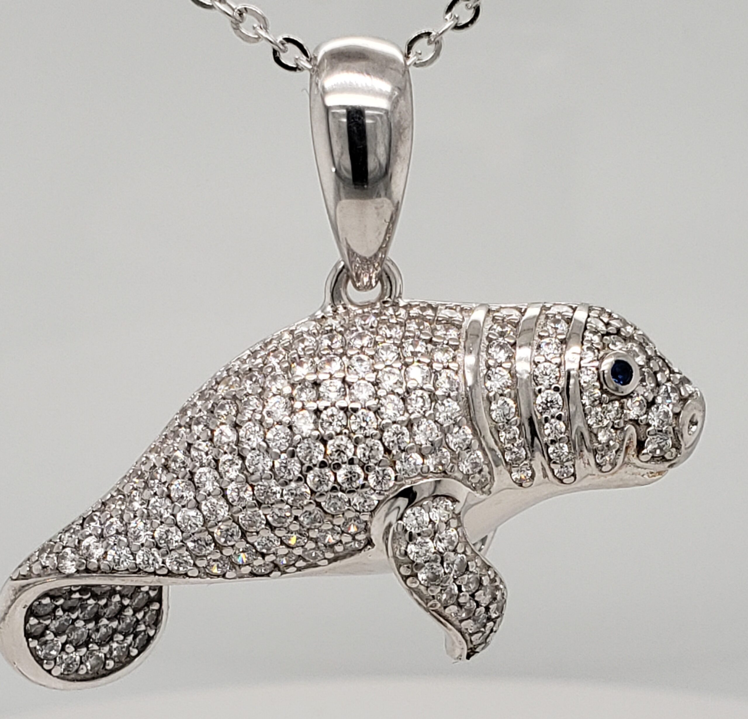 Alamea Manatee Pendant, Sterling Silver 1 Alamea Manatee Pendant, Sterling Silver