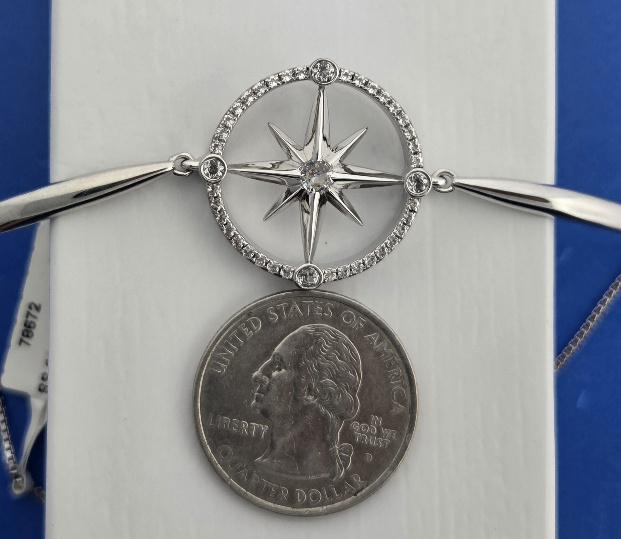 Alamea Compass Rose Bolo Bracelet, Sterling Silver 6 Alamea Compass Rose Bolo Bracelet, Sterling Silver - Image 6