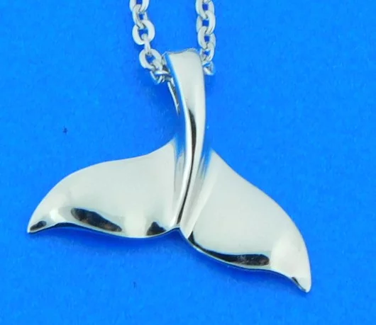 Alamea Whale Tail Pendant, Sterling Silver 1 sterling silver whale tail pendant