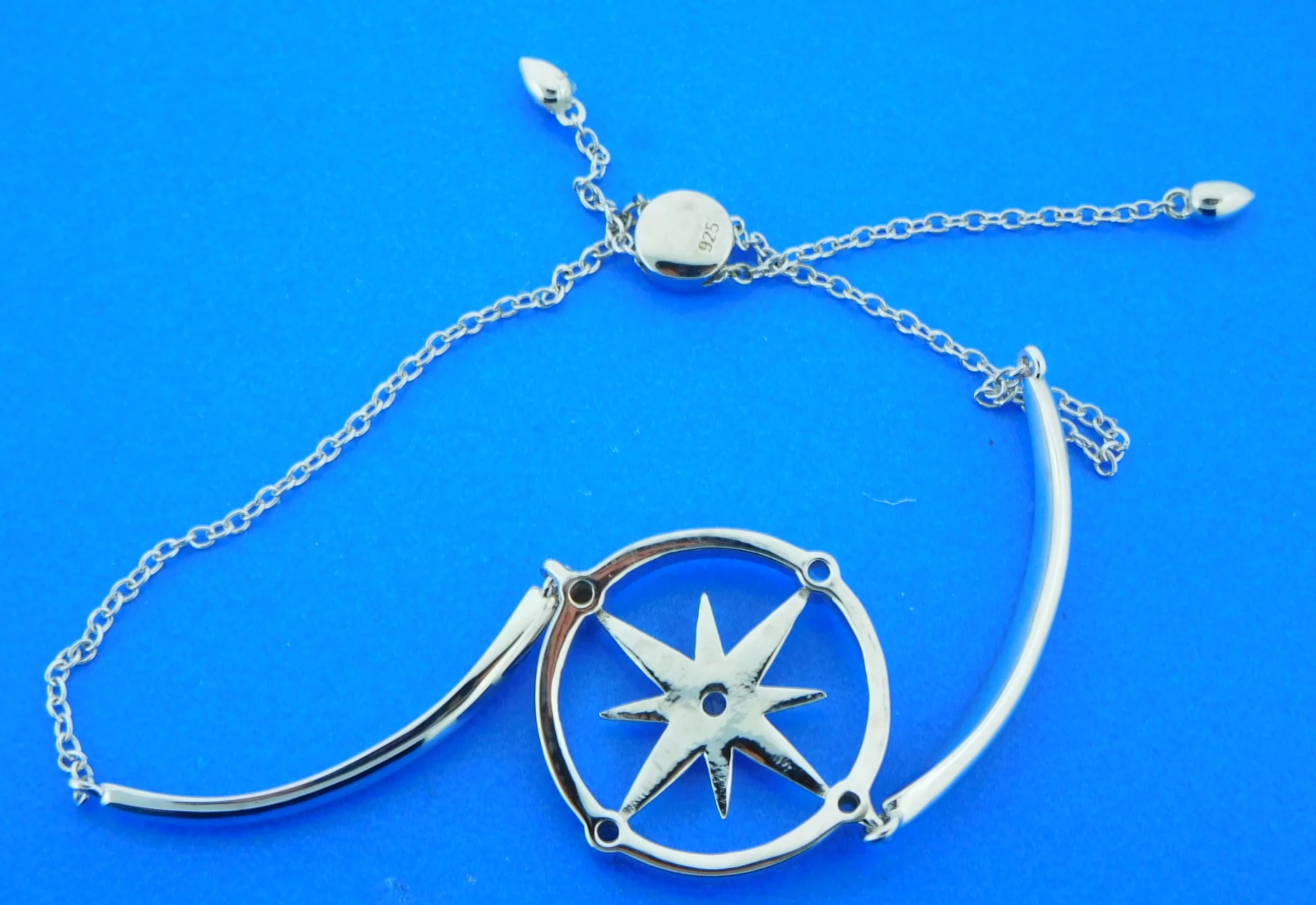 Alamea Compass Rose Bolo Bracelet, Sterling Silver 4 sterling silver compass rose bracelet