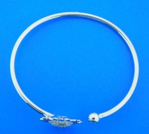 sterling silver sunflower bracelet