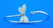 sterling silver dragonfly bangle bracelet