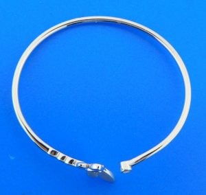 sterling silver dragonfly bangle bracelet
