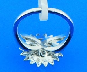 sterling silver sunflower ring