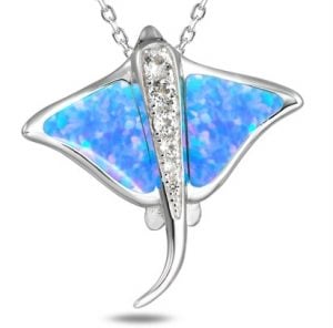 alamea stingray opal pendant sterling silver