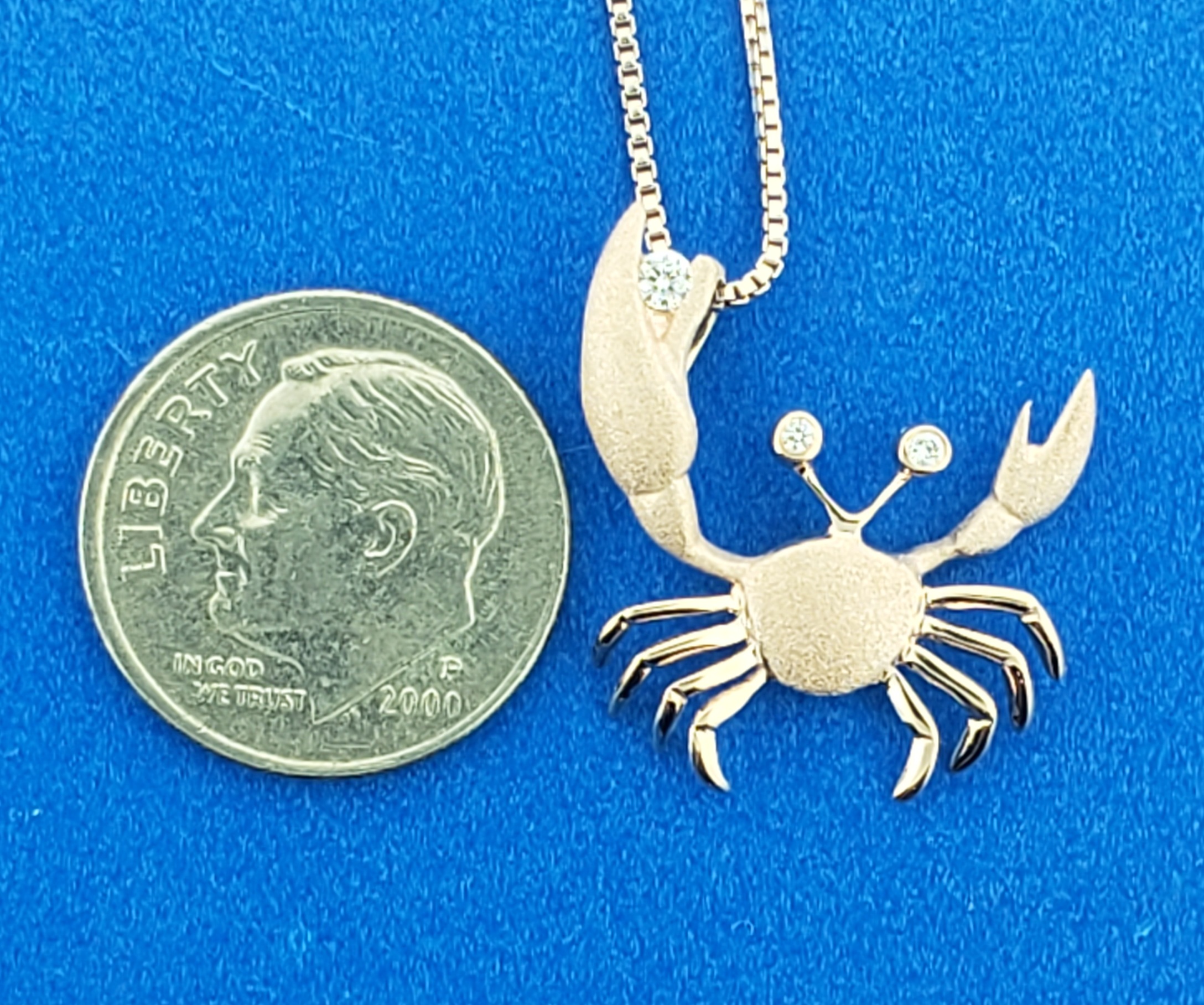 Denny Wong Crab Pendant, 14K Rose Gold 5 Denny Wong Crab Pendant, 14K Rose Gold - Image 5