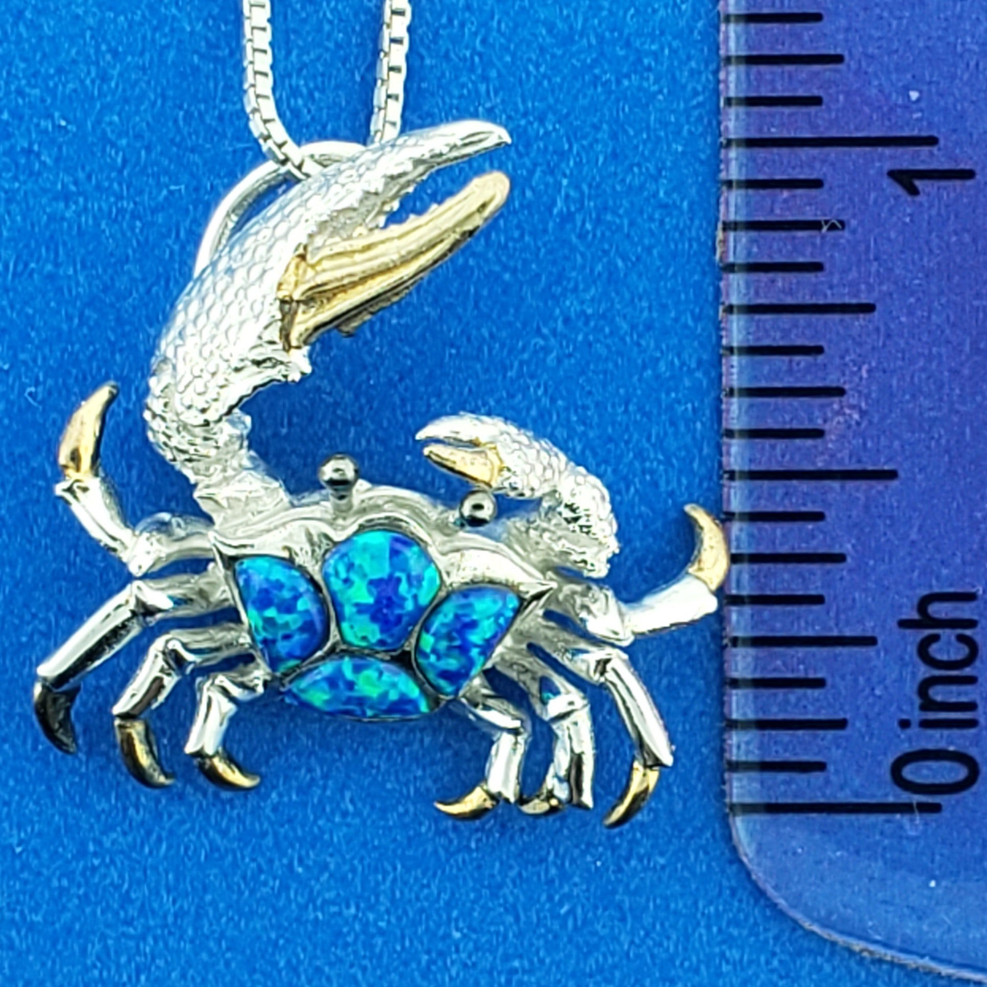 Kovel Blue Crab Pendant, Sterling Silver 5 Kovel Blue Crab Pendant, Sterling Silver - Image 5