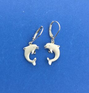 Denny Wong Dolphin Earrings, 14K White Gold