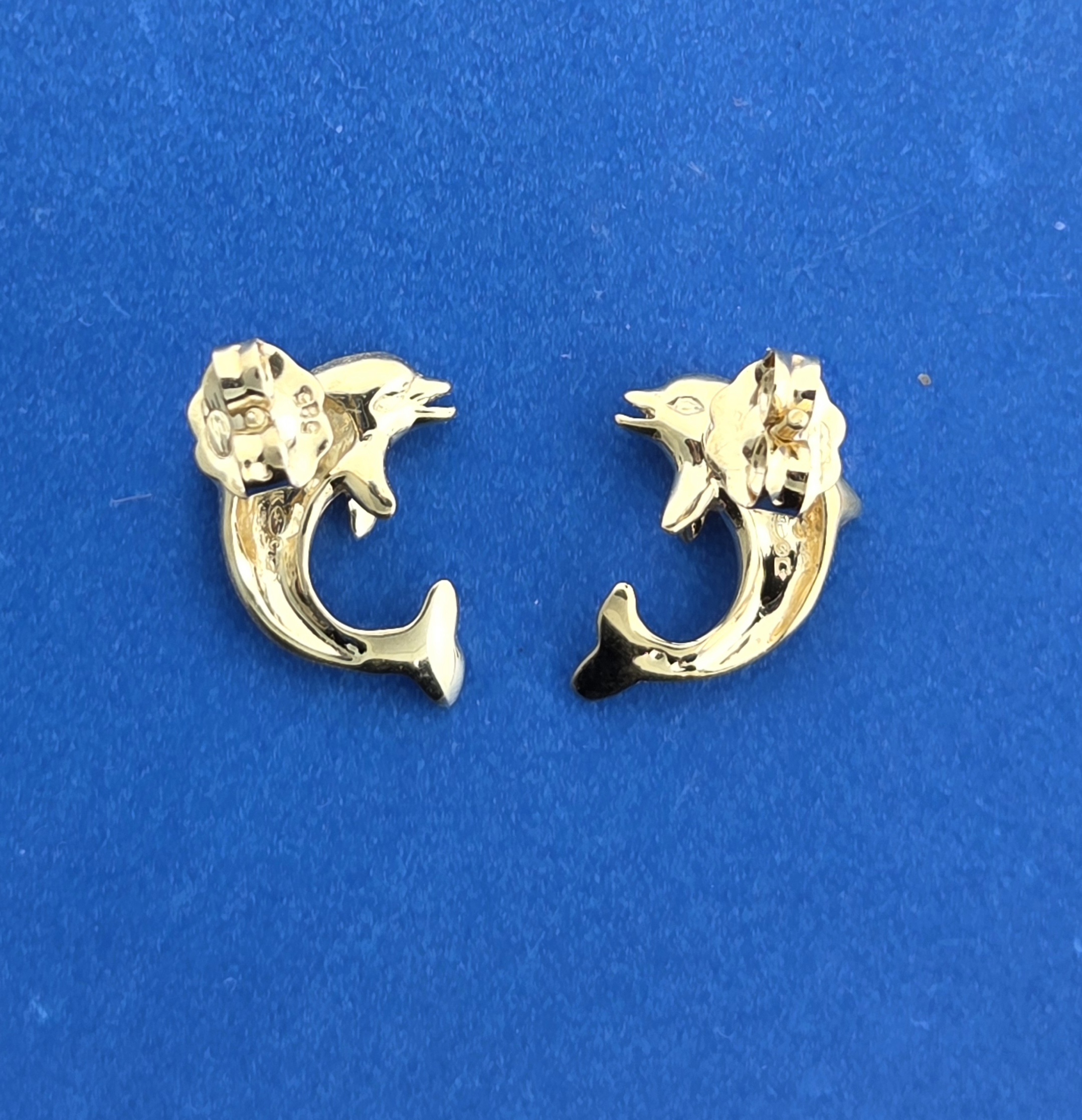 Denny Wong Dolphin Earrings, 14K Yellow Gold 5 Denny Wong Dolphin Earrings, 14K Yellow Gold - Image 5