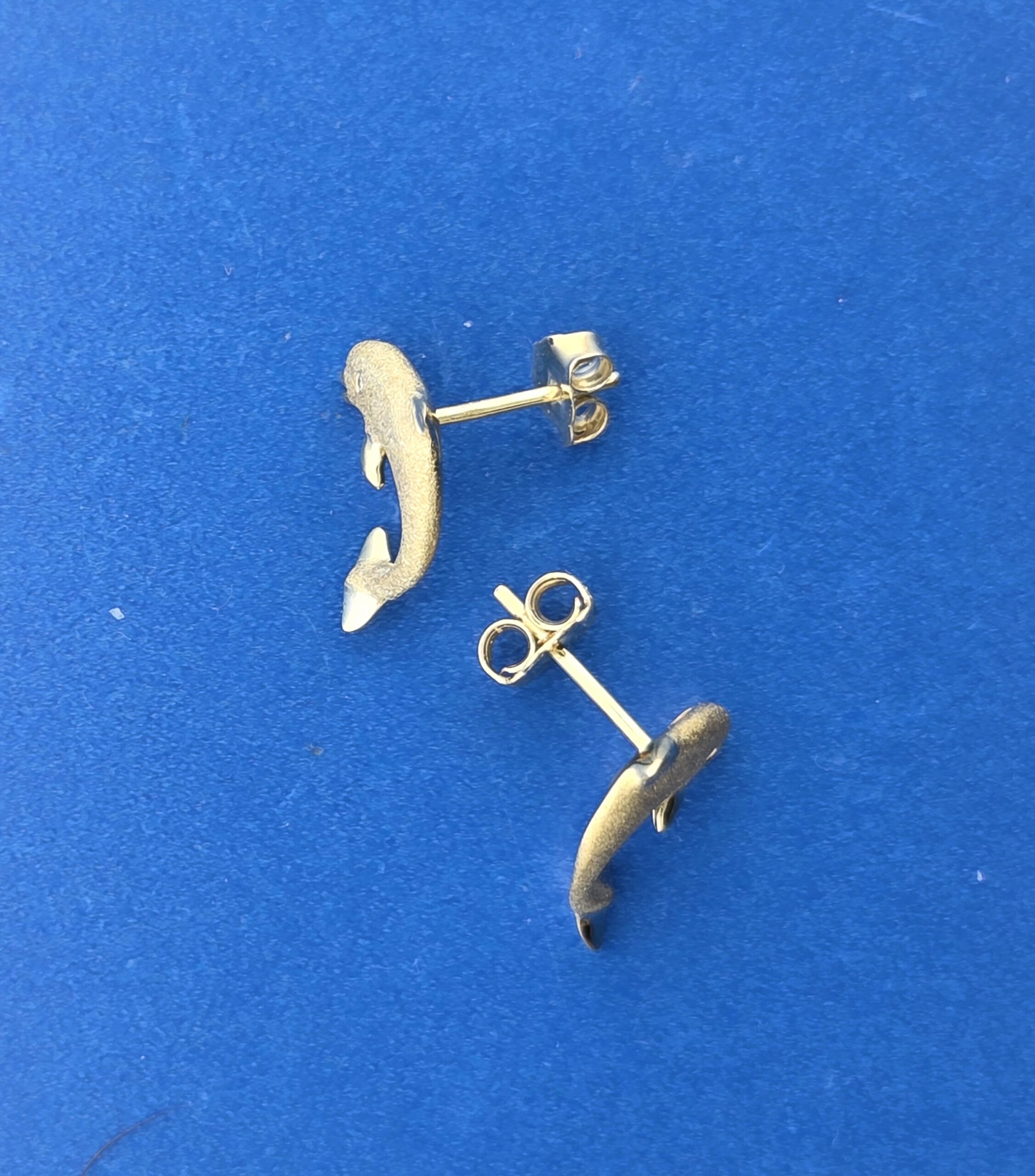 Denny Wong Dolphin Earrings, 14K Yellow Gold 6 Denny Wong Dolphin Earrings, 14K Yellow Gold - Image 6