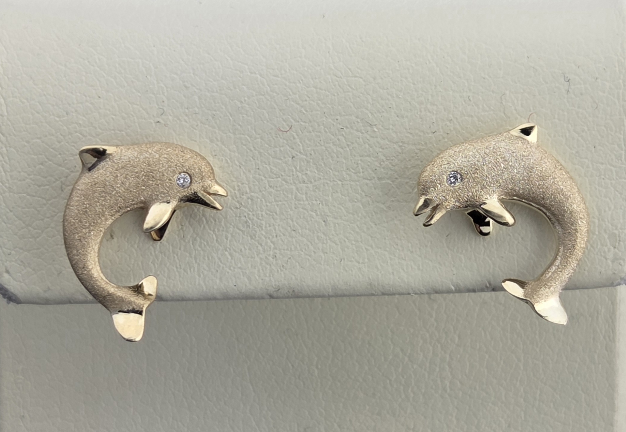 Denny Wong Dolphin Earrings, 14K Yellow Gold 4 Denny Wong Dolphin Earrings, 14K Yellow Gold - Image 4