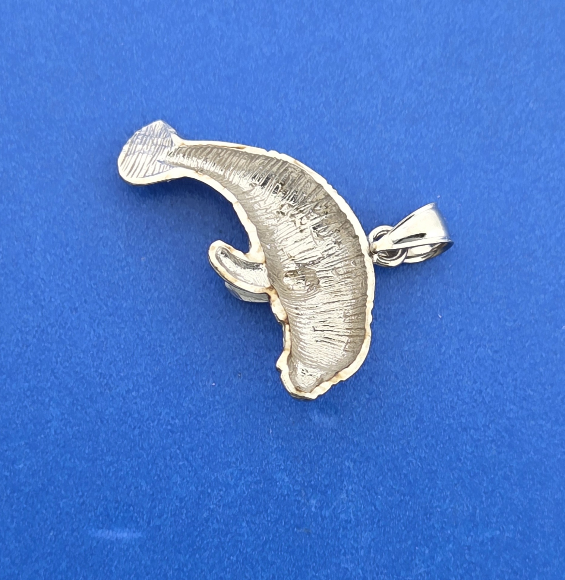 Manatee Pendant, 14K White Gold 6 Manatee Pendant, 14K White Gold - Image 6