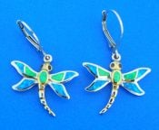 sterling silver dragonfly earrings