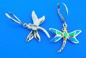 sterling silver dragonfly earrings