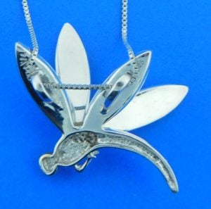 sterling silver dragonfly pendant sterling silver & opal