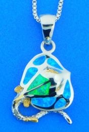 sterling silver manta ray pendant