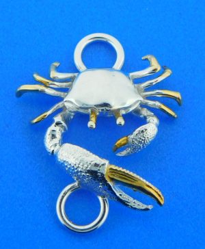 sterling silver crab bracelet topper