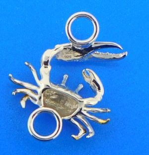 sterling silver crab bracelet topper