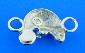 sterling silver manatee bracelet topper