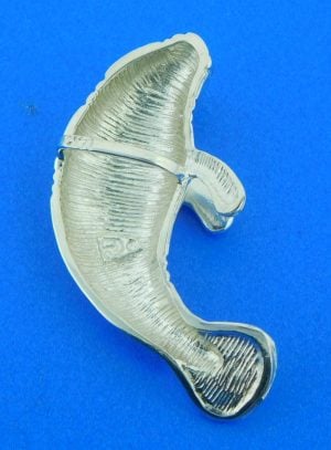 sterling silver manatee pendant