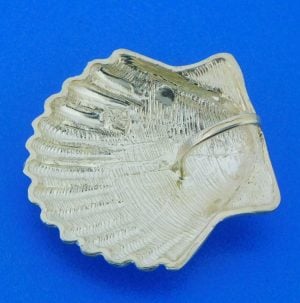 sterling silver scallop shell slide