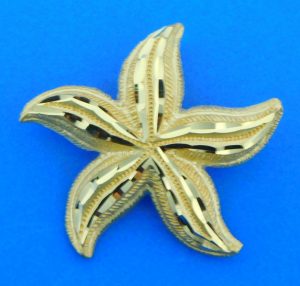 Starfish Slide/ Pendant, 14K Yellow Gold