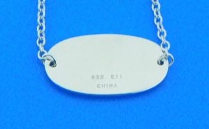sterling silver LBI necklace