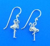 sterling silver flamingo earrings
