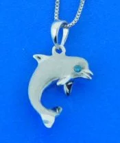 denny wong white gold dolphin pendant