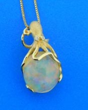 denny wong octopus opal pendant