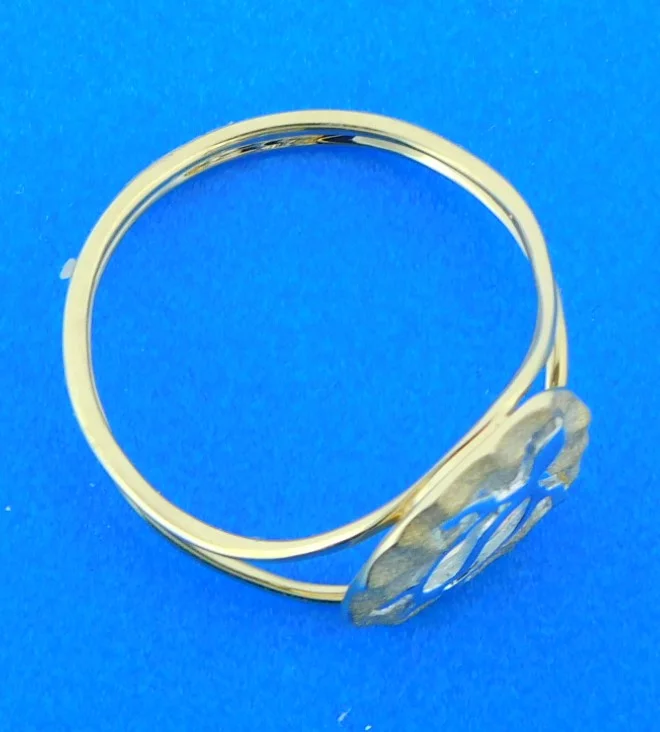 14k denny wong sea turtle ring 2-tone