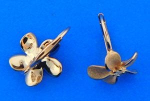 rose gold plumeria denny wong earrings