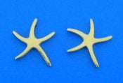 14k starfish earrings yellow gold