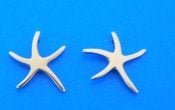 14k rose gold starfish earrings