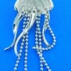 sterling silver jellyfish pendant